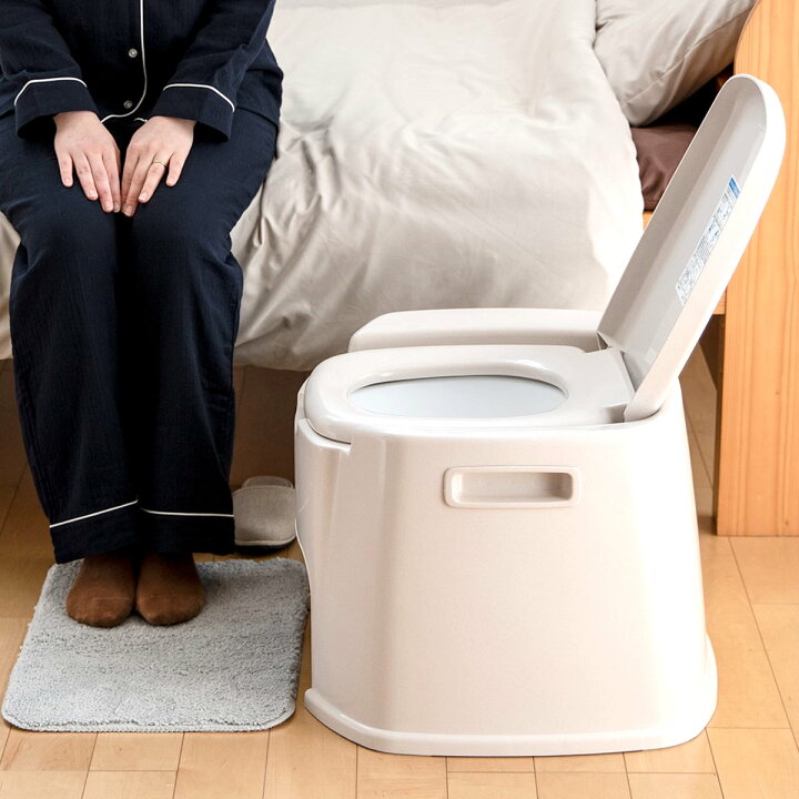 楽天市場】ポータブルトイレ デラックス型 バケツ付き 介護 （ 介護用 