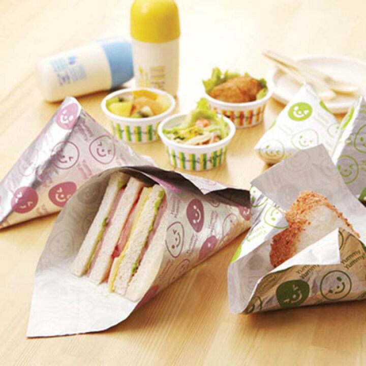 楽天市場 おにぎりシート サンドイッチシート スマイル 12枚入り 包み紙 お弁当カップ 包装紙 ペーパー 紙 アルミ リビングート 楽天市場店 楽天市場 おにぎりシート サンドイッチシート スマイル 12枚入り 包み紙 お弁当カップ 包装紙 ペーパー 紙 アルミ リビングート 楽天市場店