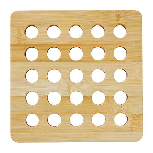 鍋敷き 竹製 角型 四角 ( トリベット なべしき 鍋敷 キッチン用品 キッチン雑貨 キッチン小物 台所用品 キッチングッズ キッチン便利グッズ )