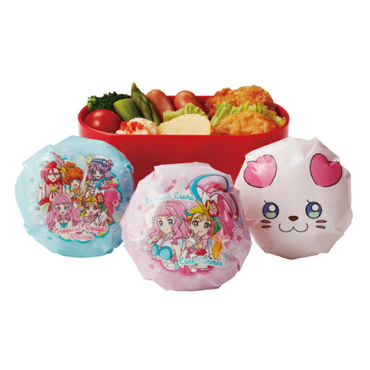 楽天市場 おにぎりラップ トロピカル ジュ プリキュア 12枚入り トロピカルージュプリキュア ラップ おむすびラップ おにぎりシート おむすびシート 子供 日本製 おにぎり用 おむすび用 子供用 幼稚園 保育園 プリキュア キャラクター リビングート 楽天市場店