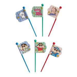 ピック クレヨンしんちゃん ピックス 12個入り ( おかずピック お弁当ピック 12本 ピンチョス 飾り 彩り 子供 日本製 お弁当 弁当 お弁当用 パーティ キャラクター キッズ )