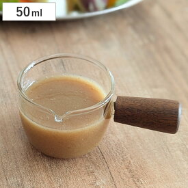 ミルクポット BOROSILICATE GLASS HANDLE PITCHER （ ガラス 耐熱ガラス 電子レンジ対応 食洗機対応 ポット コーヒー サーバー 50ml おしゃれ シンプル ミニピッチャー ピッチャー ソース 容器 ）