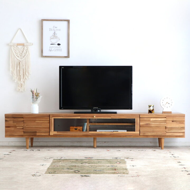 楽天市場】テレビ台 ローボード ブロックデザイン アカシア前板 ARGU 