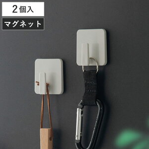 玄関収納 FIRSTO マグネットミニフック2個組 ( フック マグネット 玄関 小物掛け 耐荷重 120g 収納 磁石 玄関小物収納 賃貸 省スペース 浴室収納 キッチン収納 )