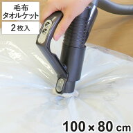 圧縮袋 毛布・タオルケット用 2枚入 （ 100×80cm シングル ダブル 毛布 タオルケット ふとん圧縮袋 布団…