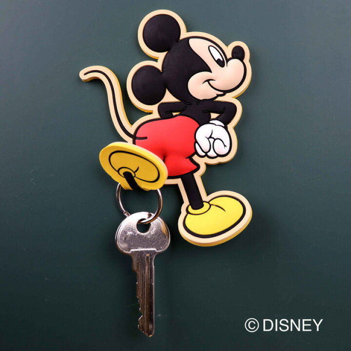 楽天市場 フック マグネットフック Disney ミッキーマウス マグネット 磁石 鍵フック 小物フック キーフック 収納 ミッキー ディズニー マグネットタイプ 引っ掛け 冷蔵庫 ドア 玄関ドア リビングート 楽天市場店