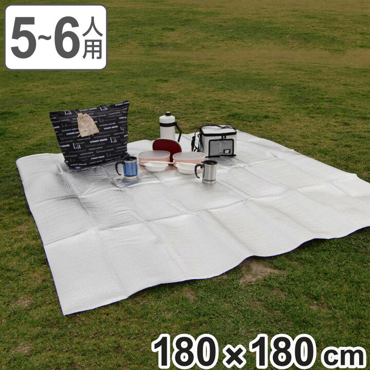 楽天市場】レジャーシート アルミ 5人用 6人用 180×180cm 2畳 行楽お 