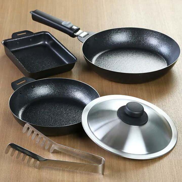 楽天市場 鉄フライパンセット グレービークック グリルde活躍セット ルント cm 24cm 13 18cm Ih対応 送料無料 ガス火対応 フライパン 鉄製フライパン 鉄のフライパン 角型フライパン 卵焼き器 鉄製 着脱式ハンドル オーブン対応 リビングート 楽天市場店