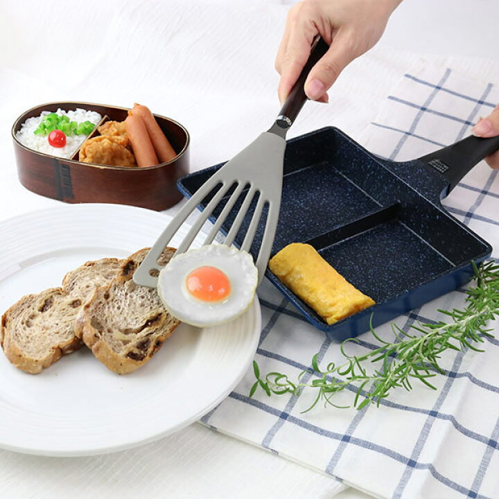 楽天市場 フライパン Ih対応 仕切り付き ツインパン ひるもぐ フッ素樹脂加工 ガス火対応 玉子焼き器 卵焼き器 たまご焼き器 卵1個 玉子1個 エッグパン 玉子焼きパン 卵焼きパン 仕切付き アルミ製 お弁当作り 時短調理 同時調理 リビングート 楽天市場店