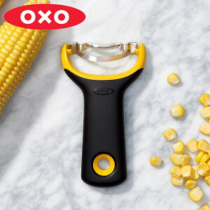 OXO オクソー コーンピーラー ミニ ( とうもろこし 粒取り Y字ピーラー 食洗機対応 Y型ピーラー とうもろこしピーラー コーンカッター とうもろこしカッター 実取り ステンレス刃 ステンレ