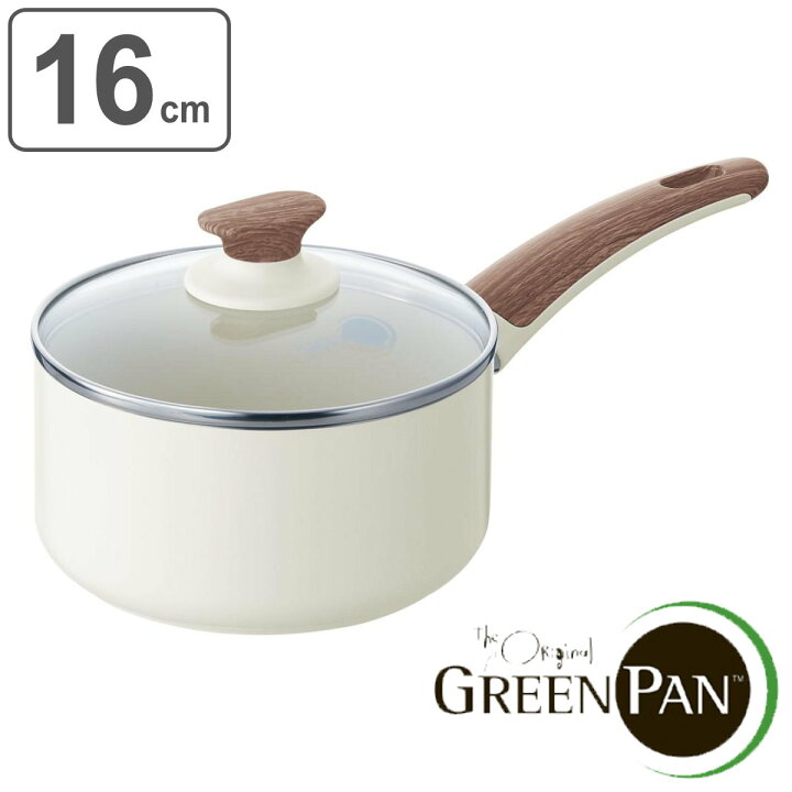 グリーンパン GREEN PAN エッグパン 14×18cm ウッドビー IH対応 ガス火対応 ホワイト 安心安全 人気 おすすめ おしゃれ
