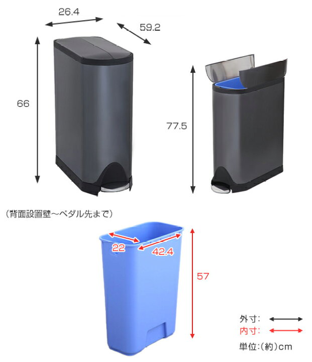 楽天市場】正規品 ゴミ箱 シンプルヒューマン simplehuman バタフライ  