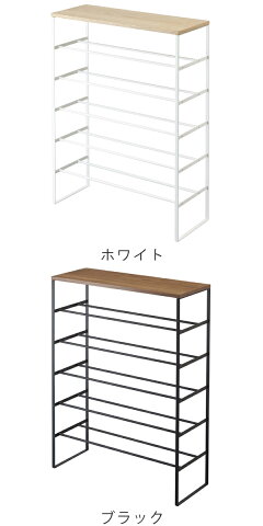 シューズラック天板付き6段タワーtower