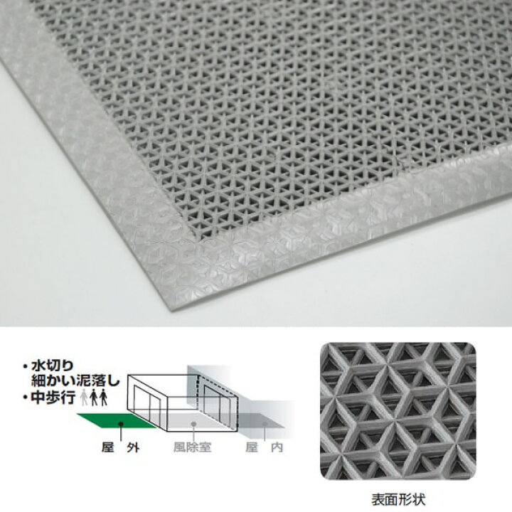 楽天市場】玄関マット 屋外 業務用 105×105cm ブイステップマット7 ドアマット サイズオーダー ( 送料無料 コンドル 山崎産業 玄関 マット 屋外用 防炎適合品 砂ホコリ 土砂 除去 エントランスマット 出入り口 室外用 フチあり 縁 日本製 ) : リビングート 楽天市場店