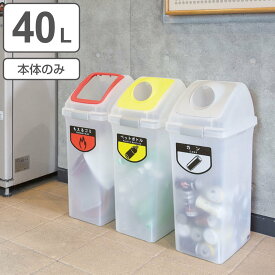 分別ゴミ箱 40L 本体のみ 屋内用 リサイクルトラッシュSKL-35 （ ヤマザキ ダストボックス 本体 山崎産業 コンドル 40リットル 業務用ゴミ箱 業務用 屋内 ごみ箱 ゴミ箱 プラスチック 分別 ごみばこ ）