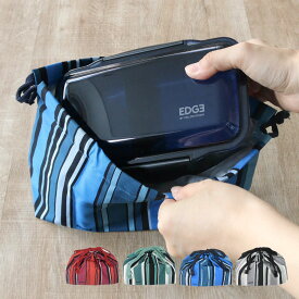保冷ランチ巾着 25EDGE 弁当袋 （ お弁当袋 お弁当入れ ランチバッグ おべんとう袋 マチ有り 巾着 お弁当包み ランチ巾着 弁当包み お弁当 弁当 持ち運び お弁当用 大人 ）