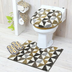 トイレマットジオメトリー55×60cm