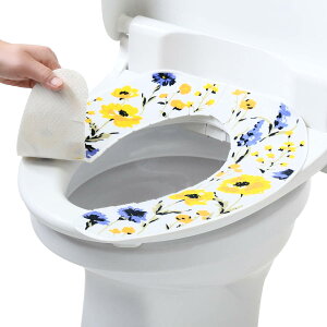 便座シート おくだけ便座シート ハーバリウム ( 便座 シート 置くだけ 吸着シート 花柄 洗える 兼用タイプ U型 O型 洗浄暖房型 トイレタリー おくだけ 洗濯OK 花 ハーバリウム柄 )