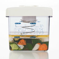 漬物容器 ニューキッチンベーシック コンパクトな漬物器 （ 漬物器 漬け物容器 つけもの容器 野菜漬け 浅…