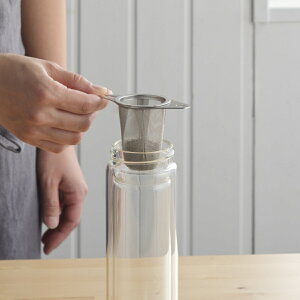 茶こし スリムな茶こし and アンド ステンレス ( 食洗機対応 茶漉し ストレーナー キッチン用品 ステンレス製 紅茶 お茶 ティータイム 深型 取っ手付き ハンドル付き 細い 自立 便利 )