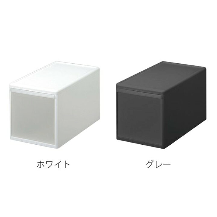 楽天市場 収納ケース ミディ L プラスチック 引き出し 収納 日本製 同色2個セット ホワイト 送料無料 収納ボックス ケース ボックス 幅26 奥行47 高さ28 クローゼット収納 押入れ収納 クローゼット 押入れ Box キッチン スタッキング リビングート 楽天市場店