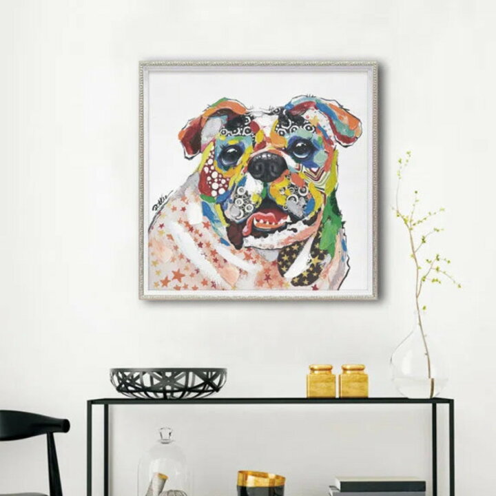 楽天市場】アートパネル オイルペイントアート 『BOSS』 63×63cm 