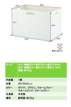 収納ボックス収納ケースsqu+インボックスL