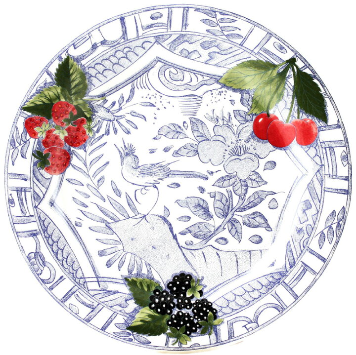 楽天市場】正規代理店商品 ≪Gien≫ ジアン Oiseau Blue Fruits 