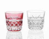 カガミクリスタル KAGAMI CRYSTAL TPS736-2948-AC 江戸切子 紅白ペア冷酒杯 120cc ＜結＞ 木箱入り ラッ…