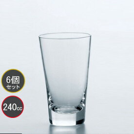在庫処分品 東洋佐々木ガラス 6個セット コニカル タンブラー HS強化グラス T-23108HS プロユース 業務用 家庭用 コップ 家飲み ウィスキーグラス バーアイテム