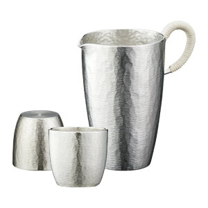 名入れ可能 大阪錫器 酒器セット 初瀬 チロリ+ぐい呑み(2個) sy-ha 桐箱入り ラッピング・メッセージカード無料