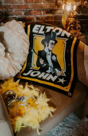 Elton John x Oxford Pennant "Elton John" Camp Flag オックスフォードペナント フラッグ バナー MADE IN USA アメリカ製 エルトンジョン