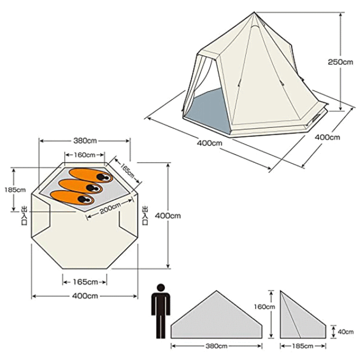 楽天市場】【ポイント5倍】テント キャプテンスタッグ ワンポール