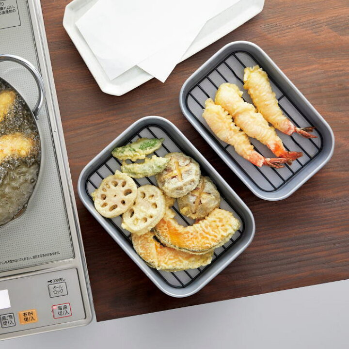 揚げ物バット 天ぷら 木の皿 UchouteN Style ウチョウテンスタイル 木製デリカバット 目皿付き 天然木 揚げ物 天ぷら 油切り 刺身 盛り付け 和食器 陳列皿 中 長さ28cm x 幅21cm x 高さ5cm Amazon NUOLUX 揚げ物 バット 料理 揚げ物バット 油切り網 天ぷらトレー 油きり