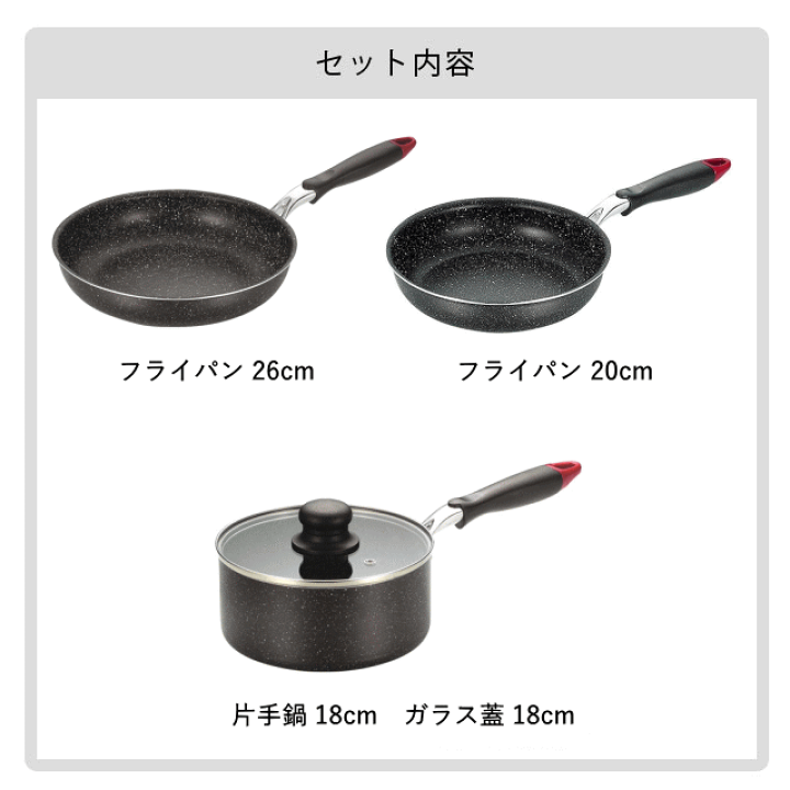 楽天市場】【本日ポイント5倍】鍋 フライパン セット IH 対応