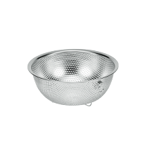 Chef'sbowlシェフズボウルステンレス足付きパンチングボウルリング付き18cmPCB-18
