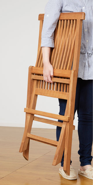 楽天市場】折りたたみ椅子 木製 フォールディング チェア チーク材 