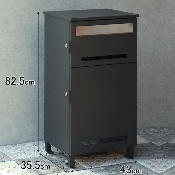 楽天市場】【本日ポイント5倍】宅配ボックス ポスト付き ポスト一体型