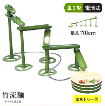 竹◇流しそうめんキット◇6m◇樋1m6枚・竹足支柱1m21本(7組