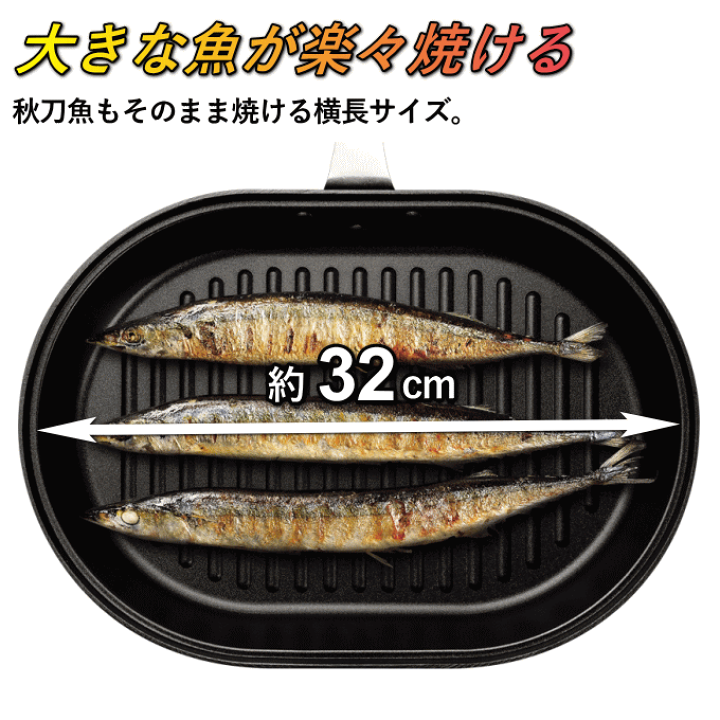 楽天市場】【マラソンP5倍】魚焼き フライパン 魚焼き器 ガラス蓋付き