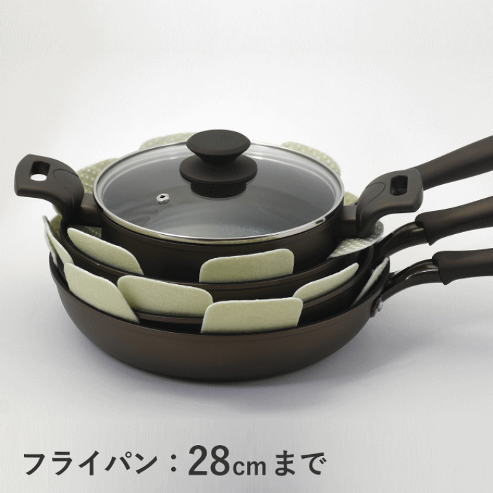 楽天市場】［本日ポイント5倍］鍋 フライパン 保護マット 3枚 傷防止