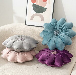 クッション 抱き枕 花柄 直径40cm かわいい 大人可愛い インテリア 丸型 円形 フロアクッション 大きい 座布団 背あてクッション ふわふわ おしゃれ 北欧 マイクロファイバー クッション 背も