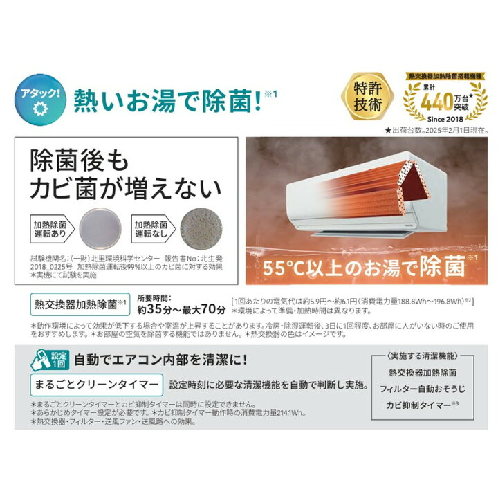 楽天市場】ゼネラルルームエアコン[AS-CH256S-W]nocriaノクリア 