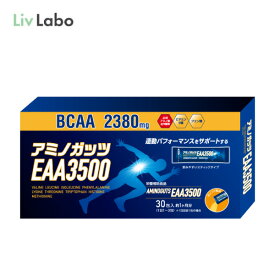 アミノガッツ EAA 4.2gx 30包 | アミノ酸 BCAA アルギニン クレアチン オレンジ風味 顆粒スティックタイプ 栄養補助食品 9種類のビタミン 訳あり 飲みやすい 顆粒 トレーニング ランニング ダイエット 持ち運び 筋トレ