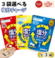 【 3袋選べる 塩分チャージタブレッツ 】カバヤ 81g × 3袋 / 個別包装 塩分チャージタブレット 塩タブレ…