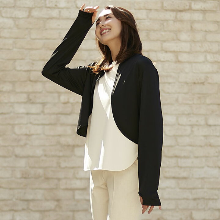 楽天市場 セルヴァン 軽く羽織れるuvカットボレロ メール便送料無料 インナーショップ リーズ