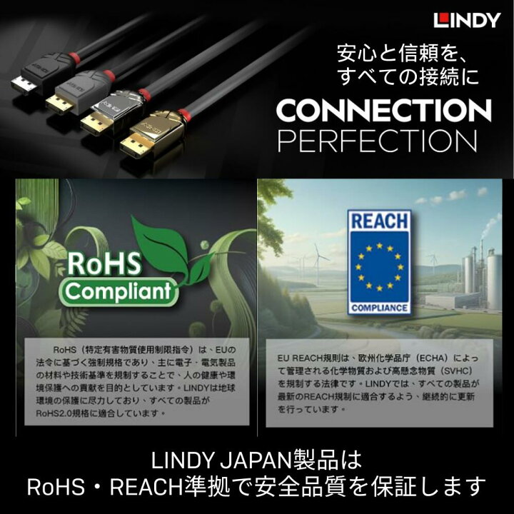 楽天市場】【在庫処分セール】LINDY 2m プレミアムゴールドUSB3.0 