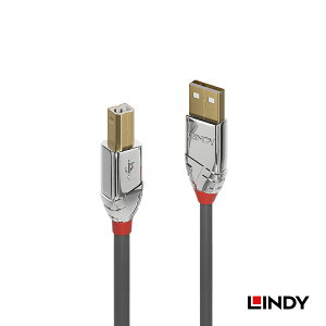 �y���������zLINDY CROMO LINE 7.5m USB2.0 Type-A to Type-B�P�[�u�� �ő�`�B���x480Mbps