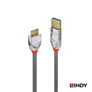 LINDY CROMO LINE 0.5m 1m 2m 3m USB3.0 Type-A to Micro-BP[u 5Gbpsf[^]Ή ʌ݊USB2.0/1.1Ή O[ ABSNbLRlN^ 24kbLړ_ ϋv [dEf[^] m[
