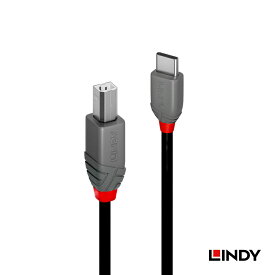 LINDY ANTHRA LINE 0.5m 1m 2m 3m USB2.0 Type-C to Type-Bケーブル 高耐久 PVCシールド ダブルシールド構造 金メッキ接点 高信頼データ通信 最大480Mbps プリンタ接続 AV機器対応 USB-C‑B ケーブル 商用ITインストール 対応 RoHS認証対応 ノイズ耐性 プリンター スキャナ